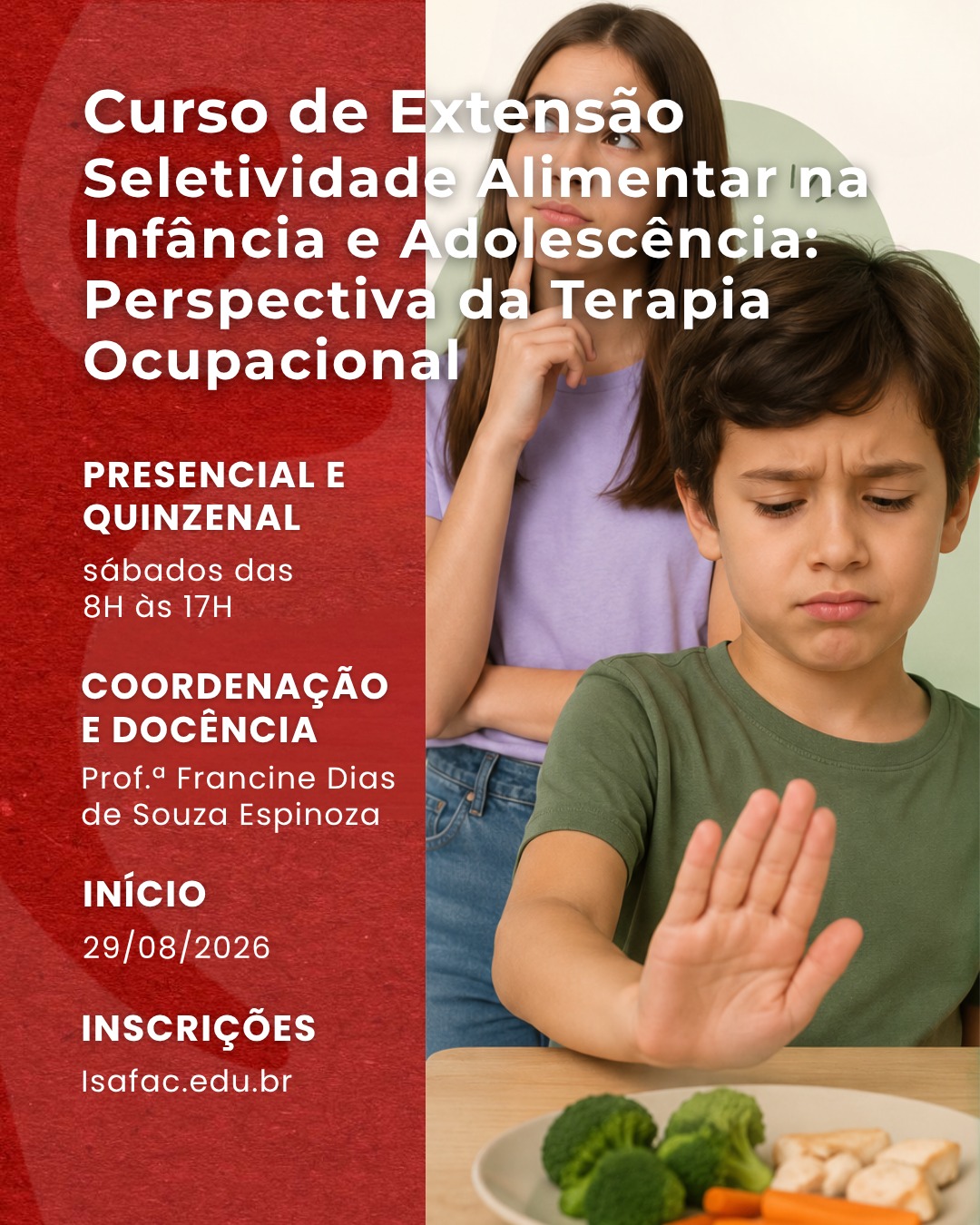 Curso de Extensão em Seletividade Alimentar na Infância e Adolescência: Perspectiva da Terapia Ocupacional