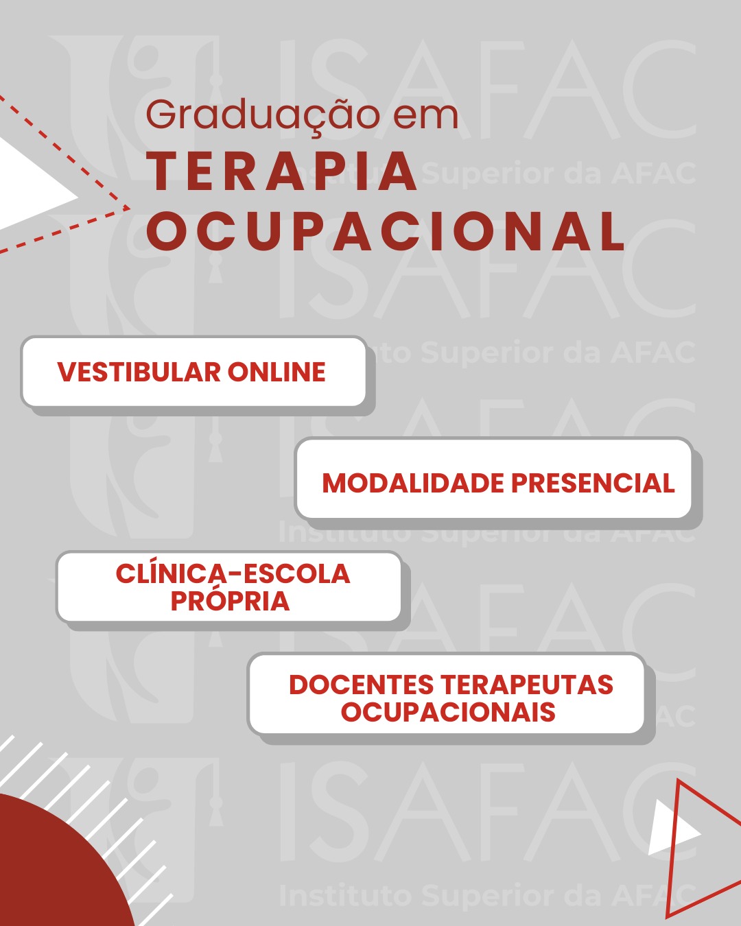ISAFAC - Instituto Superior da AFAC - Faculdade Terapia Ocupacional ...